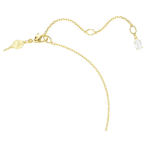 Verižica Mesmera Attract, Srce, Bela, PVD zlatega odtenka - Swarovski, 5733475