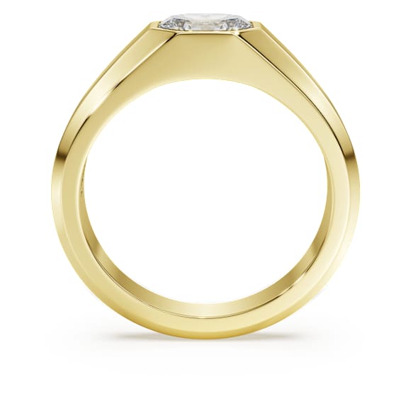Octagon band ring, Lab-grown diamonds 1.0 ct tw, Octagon shape, 18K yellow gold - Swarovski, 5733577