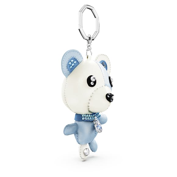 Teddy จี้ชาร์มห้อยกระเป๋า, หมี, น้ำเงิน, เคลือบโรเดียม - Swarovski, 5733771