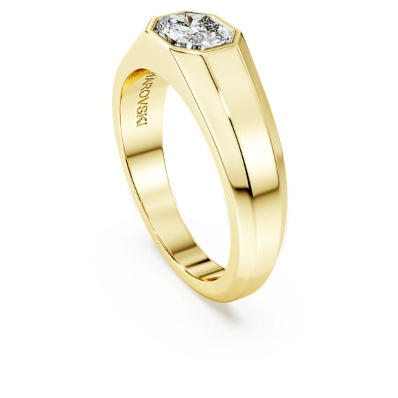Octagon band ring, Lab-grown diamonds 1.0 ct tw, Octagon shape, 14K yellow gold - Swarovski, 5733861