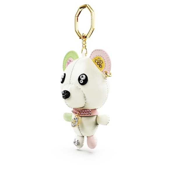 Teddy จี้ชาร์มห้อยกระเป๋า, หมี, หลากสี, เคลือบโทนสีทอง - Swarovski, 5734069