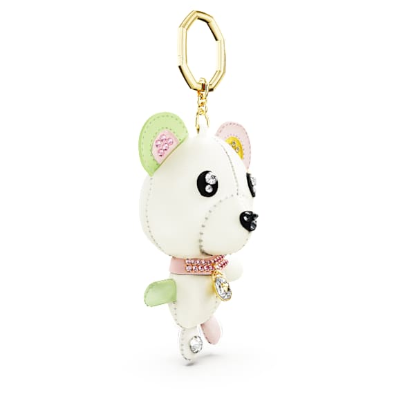 Teddy 手袋坠饰, 熊, 流光溢彩, 镀金色调 - Swarovski, 5734069