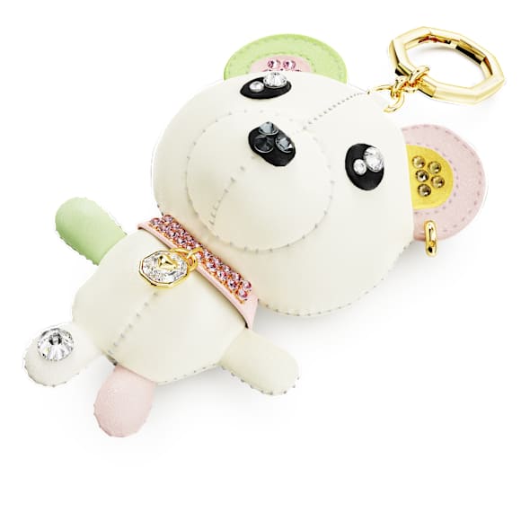 Teddy จี้ชาร์มห้อยกระเป๋า, หมี, หลากสี, เคลือบโทนสีทอง - Swarovski, 5734069