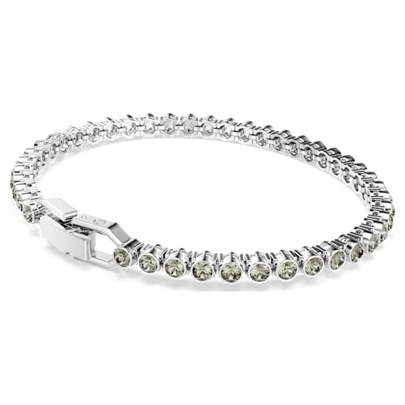 Imber Emily Tennis Armband, Rundschliff, Schwarz, Rhodiniert - Swarovski, 5734238