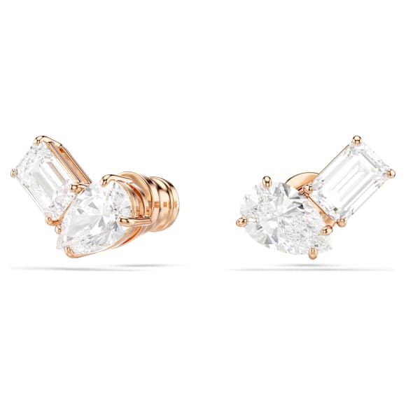 Mesmera เซ็ต, เจียระไนทรงลูกแพร์, เขียว, เคลือบโทนสีโรสโกลด์ - Swarovski, 5734246