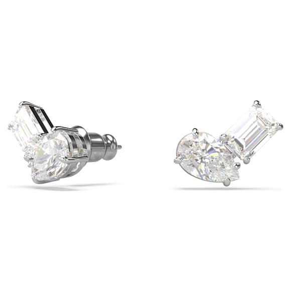 Mesmera set, Pear cut, Octagon cut, White, Rose gold-tone plated - Swarovski, 5734246