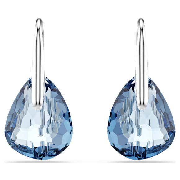 Galet Drop-Ohrhänger, Blau, Rhodiniert - Swarovski, 5734267