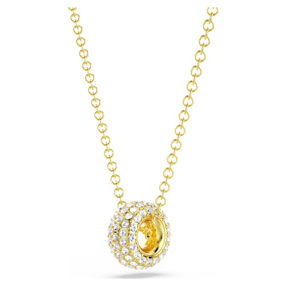 Dextera จี้สร้อยคอ, ขาว, ตกแต่งผิวด้วยทองคำ 18K - Swarovski, 5734273