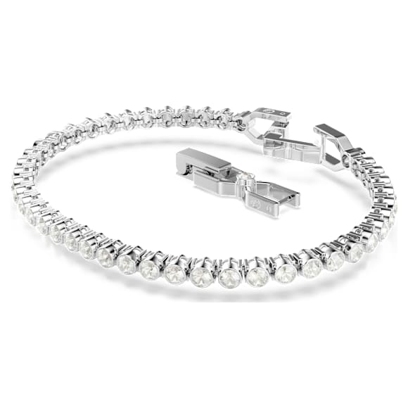 Bracelet Tennis Imber Emily, Taille ronde, Blanc, Métal rhodié - Swarovski, 5734279