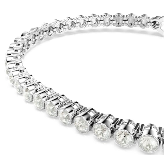 Bracelet Tennis Imber Emily, Taille ronde, Blanc, Métal rhodié - Swarovski, 5734279