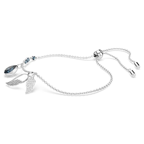 Zapestnica Symbolica, Krila, Modra, Prevleka iz rodija - Swarovski, 5734547