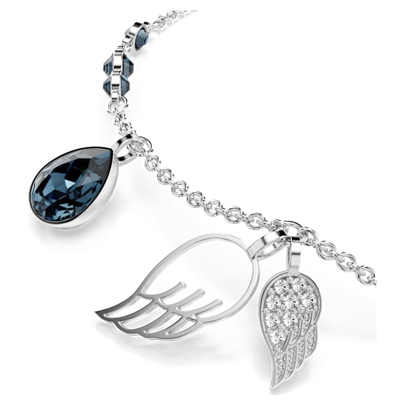 Zapestnica Symbolica, Krila, Modra, Prevleka iz rodija - Swarovski, 5734547