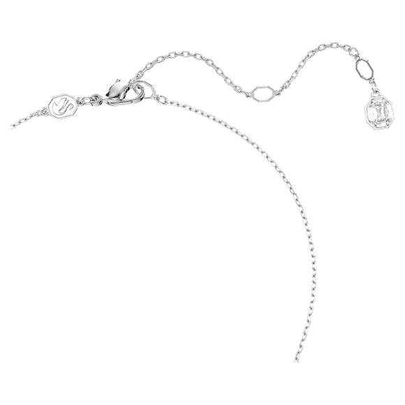 Symbolica necklace, Clover, Blue, Rhodium plated - Swarovski, 5734553