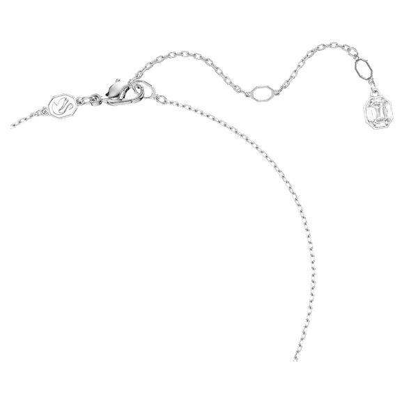 Symbolica necklace, Wings, Blue, Rhodium plated - Swarovski, 5734554