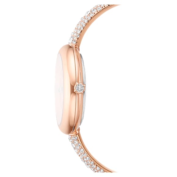 Ceas Sublima bangle, Fabricat în Elveția, Brățară de metal, Nuanță roz-aurie, Finisaj în nuanță roz-aurie - Swarovski, 5734633
