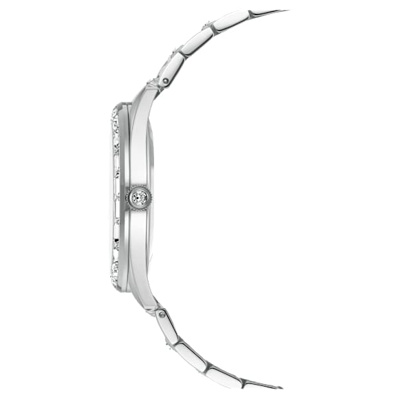 Reloj Matrix date, Fabricado en Suiza, Brazalete de metal, Tono plateado, Acero inoxidable - Swarovski, 5734665