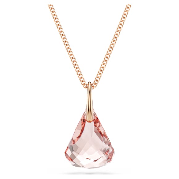 Lunar drop pendant, Rose gold-tone plated - Swarovski, 5734676