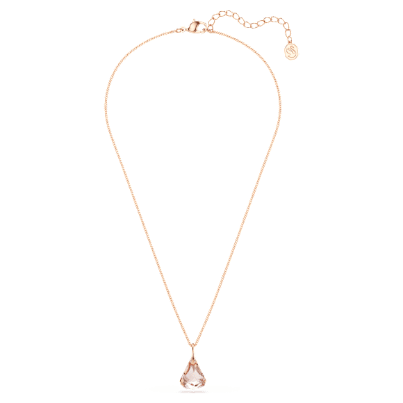Lunar drop pendant, Rose gold-tone plated - Swarovski, 5734676