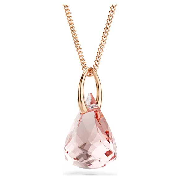 Lunar drop pendant, Rose gold-tone plated - Swarovski, 5734676
