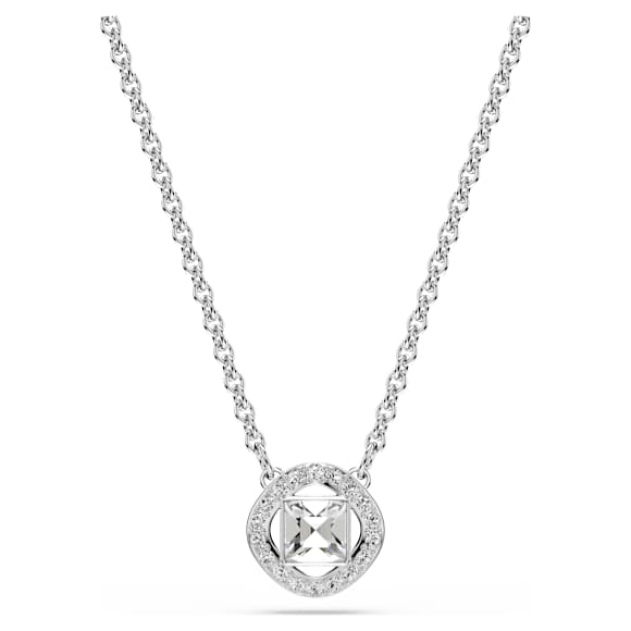 Una Angelic szett, Körmetszéses, Fehér, Ródium bevonattal - Swarovski, 5734678