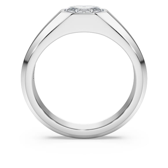 Octagon band ring, Lab-grown diamonds 1.0 ct tw, Octagon shape, 18K white gold - Swarovski, 5734801