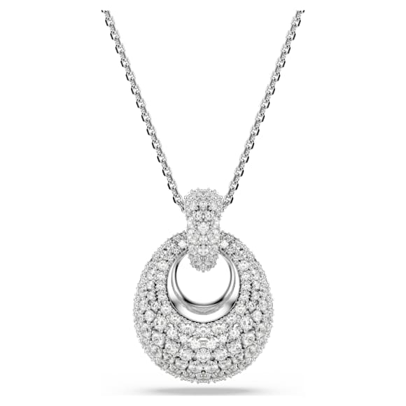 Sublima pendant, White, Rhodium plated - Swarovski, 5735223