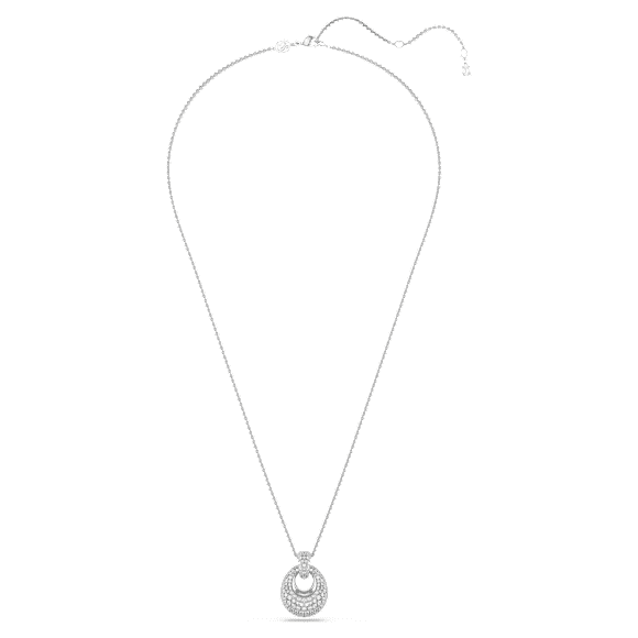 Sublima pendant, White, Rhodium plated - Swarovski, 5735223