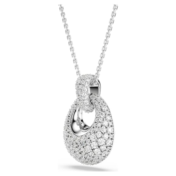 Sublima pendant, White, Rhodium plated - Swarovski, 5735223