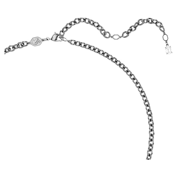 Sublima pendant, Mixed cuts, White, Ruthenium plated - Swarovski, 5735224