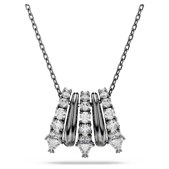 Sublima pendant, White, Ruthenium plated - Swarovski, 5735225