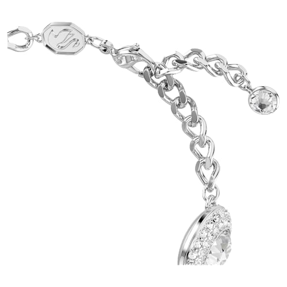 Una Angelic bracelet, White, Rhodium plated - Swarovski, 5735343