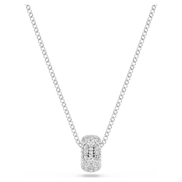 Dextera pendant, White, Rhodium plated - Swarovski, 5735414