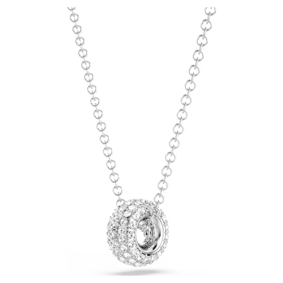 Dextera pendant, White, Rhodium plated - Swarovski, 5735414