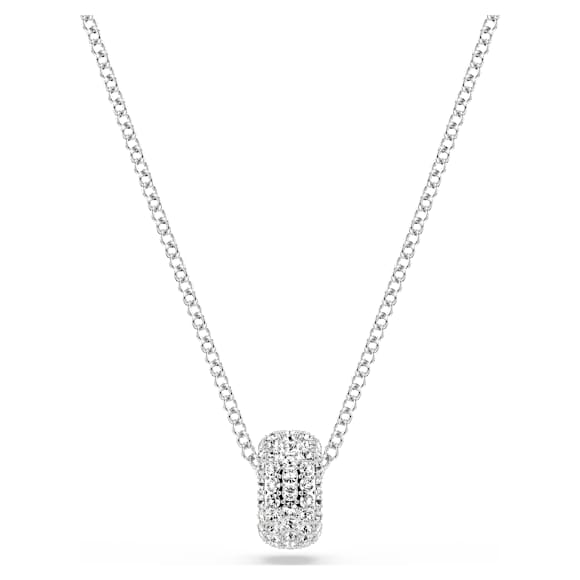 Dextera pendant, White, Rhodium plated - Swarovski, 5735414