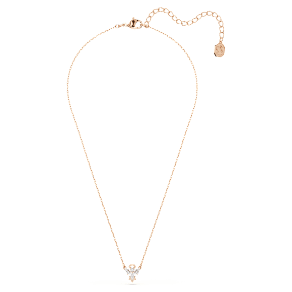 Magic 네크리스, 천사, 화이트, 18K 로즈 골드 피니시 - Swarovski, 5735417