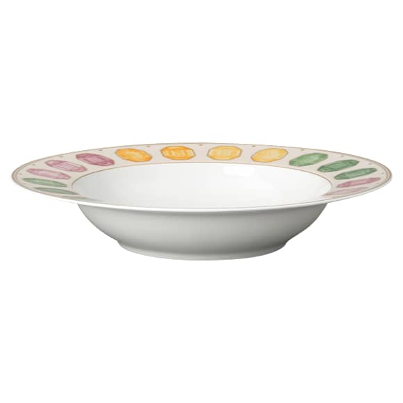 Polévkový talíř Idyllia, Porcelán, Motiv potisku křišťálu, drahokam, Vícebarevný - Swarovski, 5735519