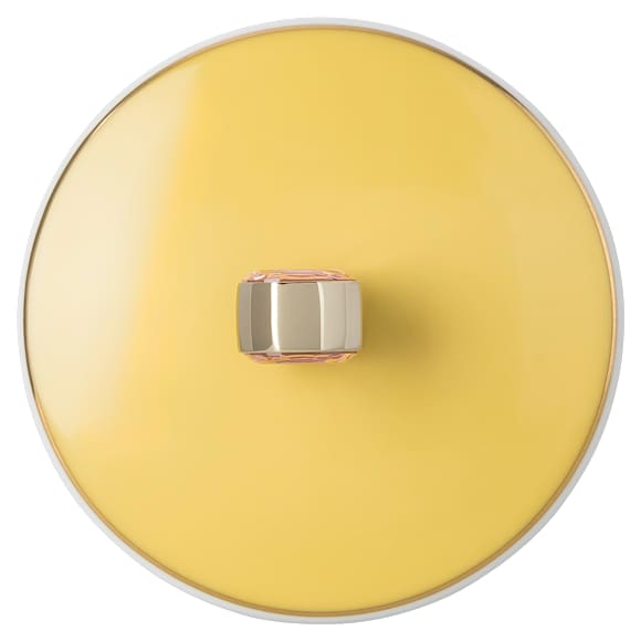 Idyllia bögre, Porcelán, Nyomtatott kristálymotívum, pinty, Sárga - Swarovski, 5735533
