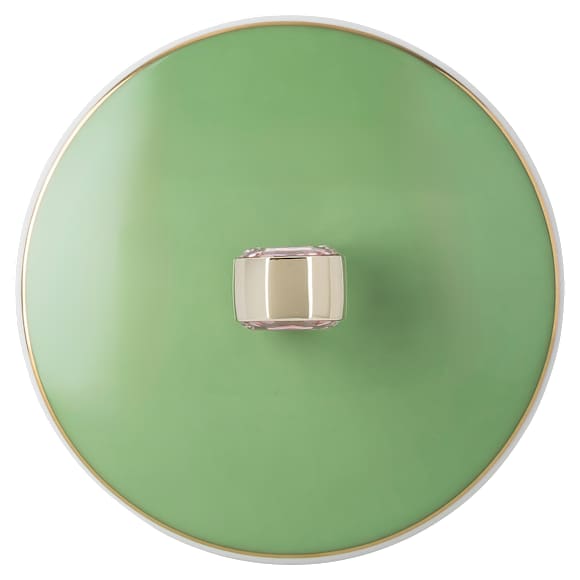 κούπα Idyllia, Πορσελάνη, Μοτίβο αποτυπωμένο σε κρύσταλλο, μυγοχάφτης, Πράσινη - Swarovski, 5735534