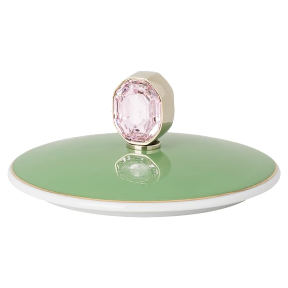 Idyllia mug, Porcelain, Crystal print motif, flycatcher, Green - Swarovski, 5735534