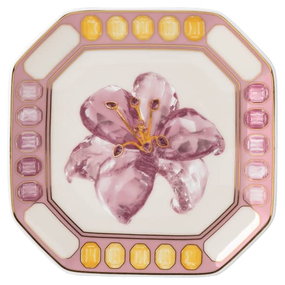 Idyllia vide poche, Porcelain, Crystal print motif, Lily, Multicolored - Swarovski, 5735566