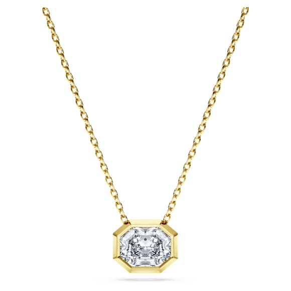 Octagon Kolye Ucu, Laboratuvarda üretilmiş elmaslar 1,0 karat toplam ağırlık, Sekizgen şekil, 18k sarı altın - Swarovski, 5735725