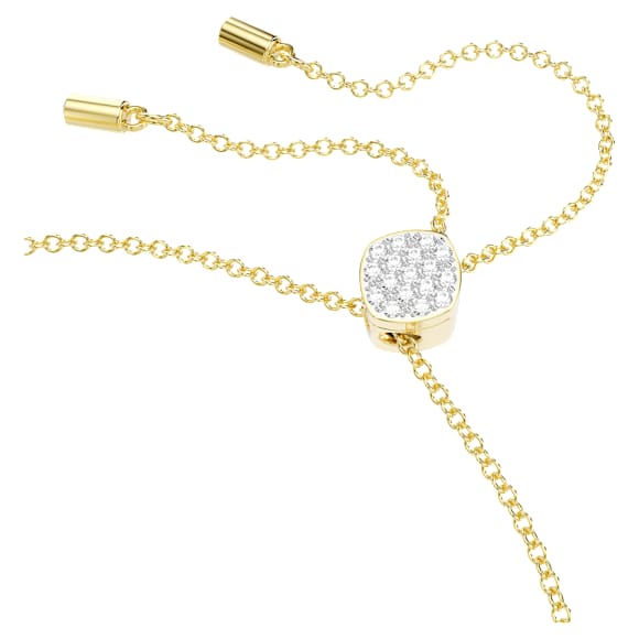 Idyllia Lilia bracelet, Butterfly, White, Gold-tone plated - Swarovski, 5736072