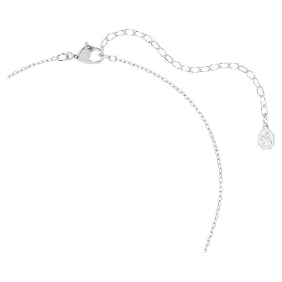Symbolica pendant, Crystal pearl, Round cut, Pavé, Horse shoe, White, Rhodium plated - Swarovski, 5736247