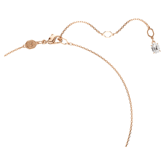 Symbolica Kolye, Yuvarlak kesim, Pavé, At Nalı, Kırmızı, Pembe altın rengi kaplama - Swarovski, 5736981