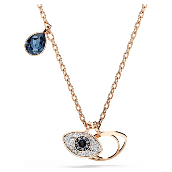 Symbolica Anhänger, Auge, Mehrfarbig, 18K Roségoldbeschichtet - Swarovski, 5736984