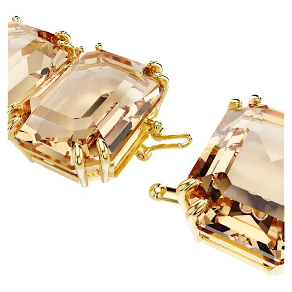 Extension Millenia, Taille octogonale, Caramel, Doré à l’or 18 carats (750/1000) - Swarovski, 5737004
