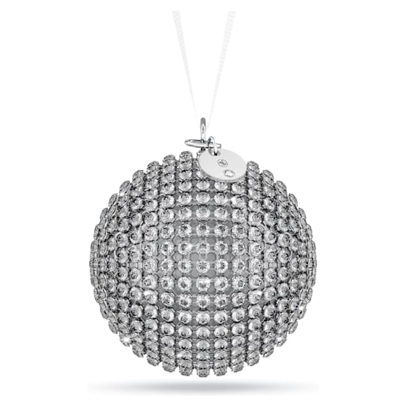 Holiday Magic Classics Crystal Mesh Ball Ornament, Silver tone - Swarovski, 5737045
