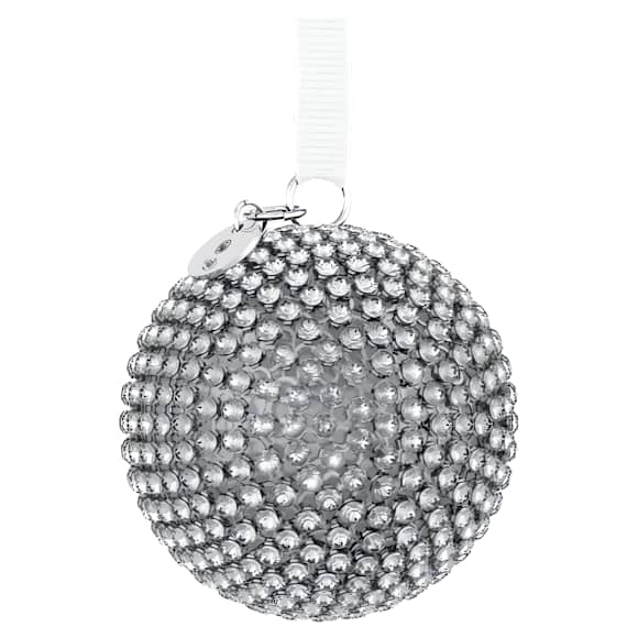 Holiday Magic Classics Crystal Mesh Ball Ornament, Silver tone - Swarovski, 5737045