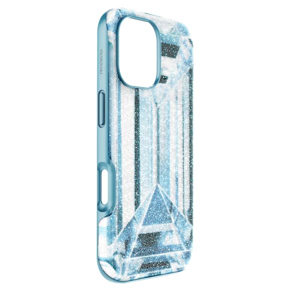 High smartphone case, Crystal effect, iPhone® 17, Blue | Swarovski