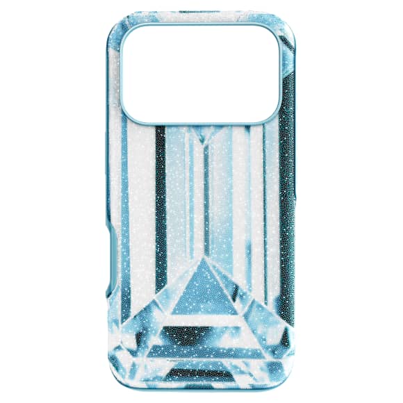 High smartphone case, Crystal effect, iPhone® 17 Pro, Blue | Swarovski High smartphone case, Crystal effect, iPhone® 17 Pro, Blue | Swarovski